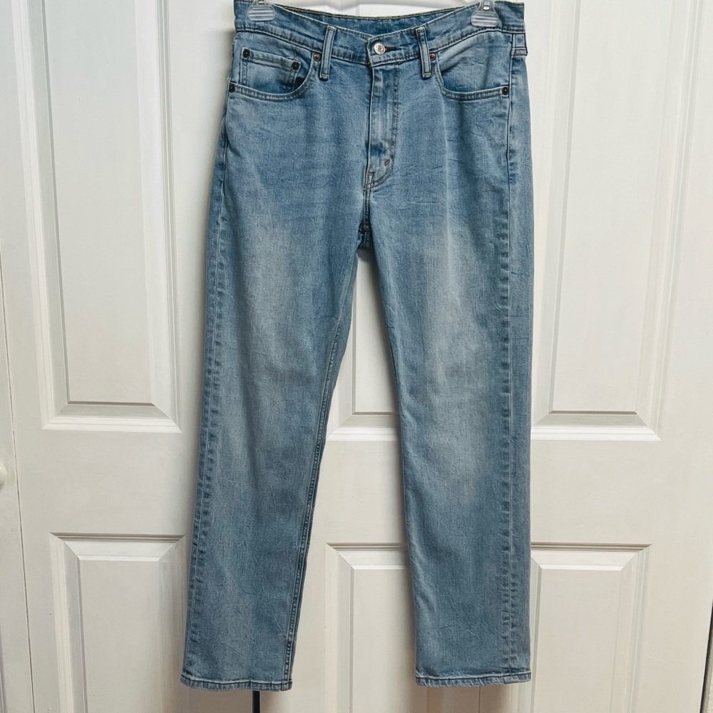 Levi's 514 Light Faded Blue Men's Straight Jeans - Classic Denim Size 32